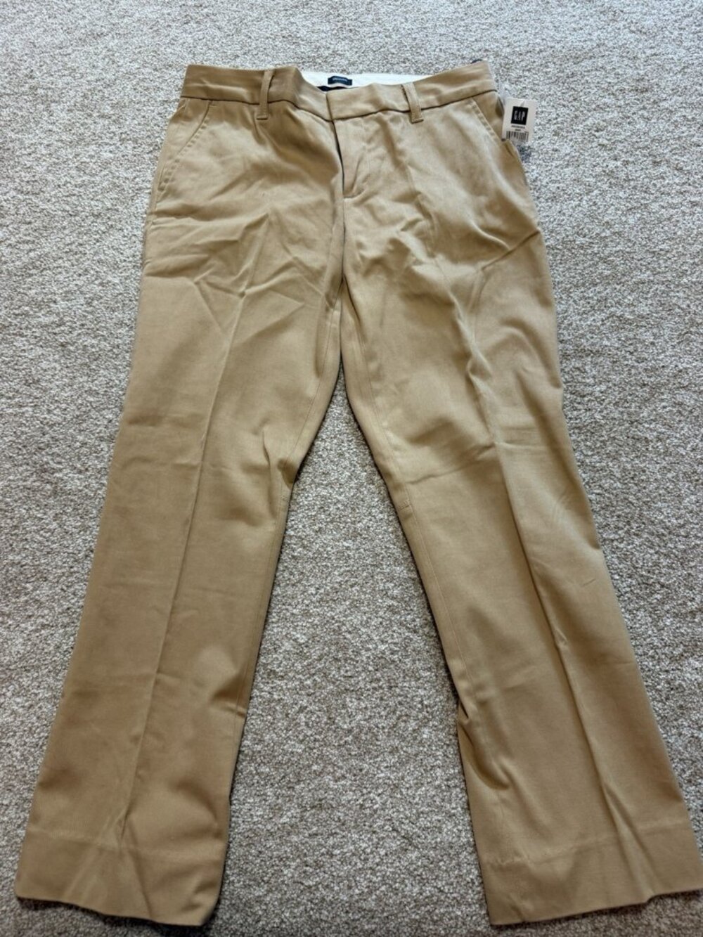 Gap Women’s Modern Fit Stretch Waist Brown Straight Leg Work Pants Size 4